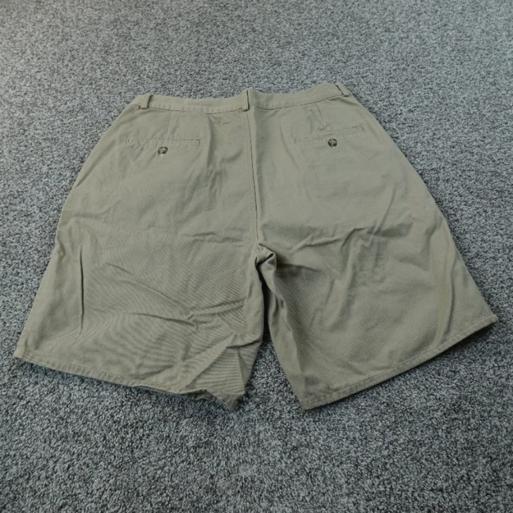 VTG Nike Shorts Mens 36 Beige Brown Tan Khaki Chino Pleated Golf Preppy Dad Y2K - Picture 9 of 12